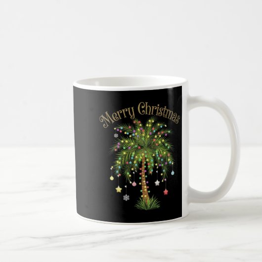 Mug Merry Christmas Palm Tree Light Hawaiian Trocal Ch (Droite)