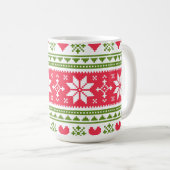 Mug Merry Christmas pattern 3 (Devant droit)