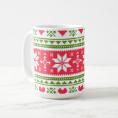 Mug Merry Christmas pattern 3 (Devant gauche)
