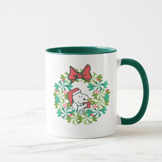 Mug Merry Christmas Peppermenthe Holiday Wreath (Droite)