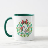 Mug Merry Christmas Peppermenthe Holiday Wreath (Gauche)