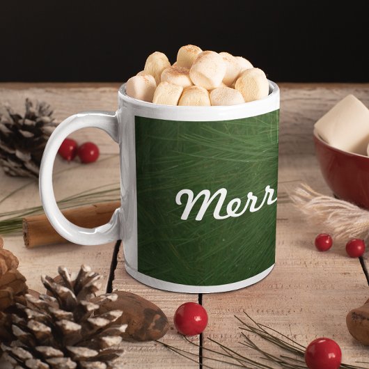 Mug Merry Christmas Pine Tree Close