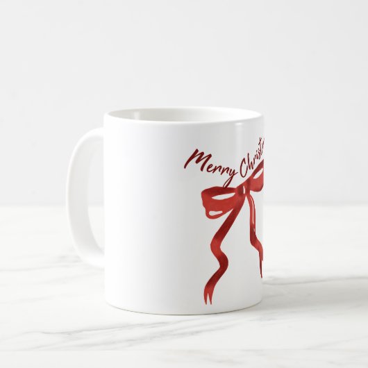 Mug Merry Christmas Red Bow (Devant gauche)