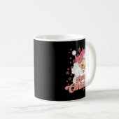 Mug Merry Christmas Retro Tygraphy Santa Nk Hat T Shir (Devant droit)