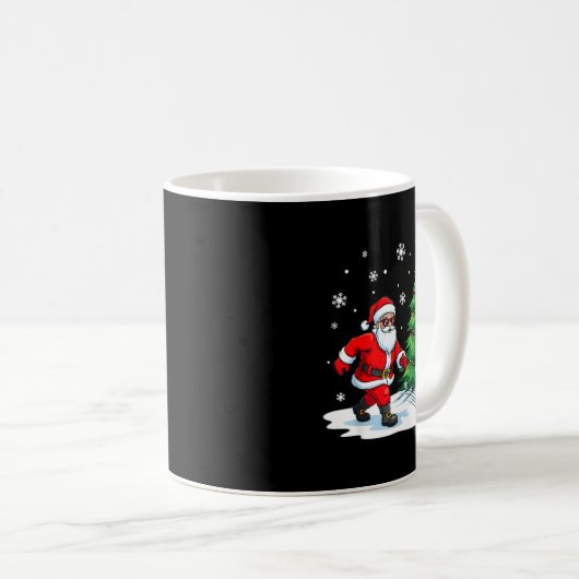 Mug Merry Christmas Santa Playing Bowling Srt Lovers  (Devant droit)