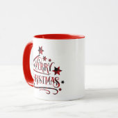 Mug Merry Christmas Snowflakes (Devant gauche)