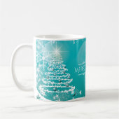 Mug Merry Christmas Snowflakes Tree Flowers & Stars   (Gauche)