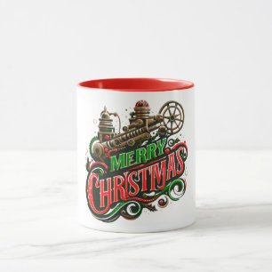 Mug Merry Christmas steampunk