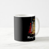 Mug Merry Christmas Trees With Buffalo Plaid & Leo (Devant droit)