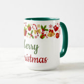 Mug Merry Christmas Trimmings (Devant droit)