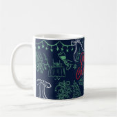 Mug Merry Christmas Whimsical (Gauche)