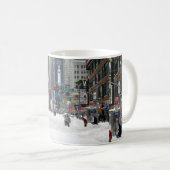 Mug Merry Christmas Winter Snow New York City (Devant droit)