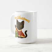 Mug Merry Christmas with Emi the Black Cat (Devant gauche)