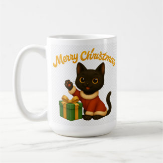 Mug Merry Christmas with Emi the Black Cat