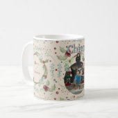 Mug Merry Christmas Woodland Evergreen Wreath  (Devant gauche)