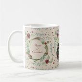 Mug Merry Christmas Woodland Evergreen Wreath  (Gauche)