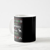 Mug Merry Christmas Ya Filthy Liberals Ugly Christmas  (Devant gauche)