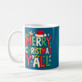 Mug Merry Christmas Y'all Santa Crochet Knitting Quilt (Gauche)