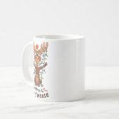 Mug Merry Christmoose Christmas Moose Xmas Tree Lights (Devant gauche)
