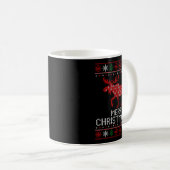 Mug Merry Christmoose Funny Christmas Moose Sweater An (Devant droit)