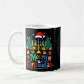Mug Merry Christmukkah Hanukkah Christmas Tree Xmas Fa (Gauche)