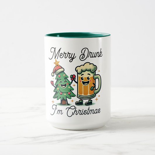 Mug Merry Drunk Funny Christmas 