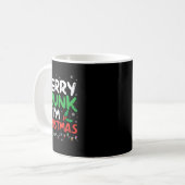 Mug Merry Drunk Je suis Noël Drôle Père Noël Joke Xmas (Devant gauche)