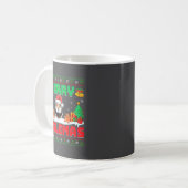 Mug Merry Eaglemas - Eagle Wearing Santa Hat Ugly Chri (Devant gauche)