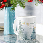 Mug Merry Everything Happy Always Trees Personalized