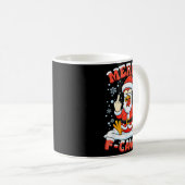 Mug Merry F-caw-f Chicken Christmas Funny Rooster Men (Devant droit)