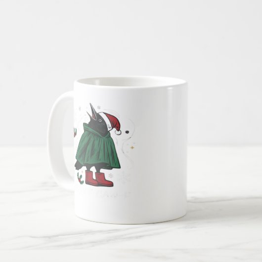 Mug Merry F Caw F Funny Graphic Style (Devant gauche)