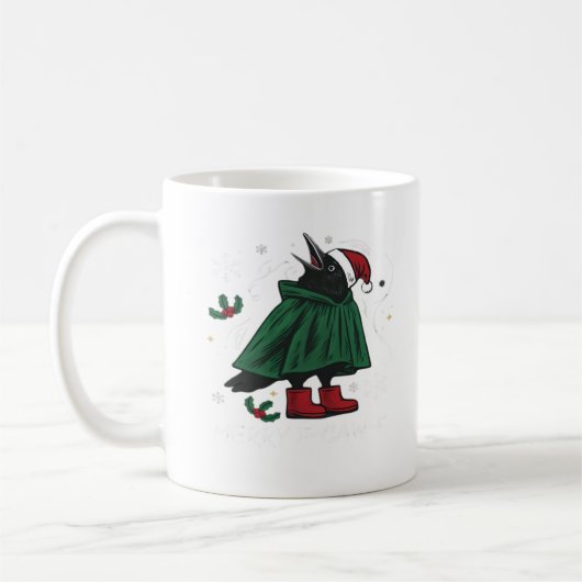 Mug Merry F Caw F Style Graphique Amusant (Gauche)