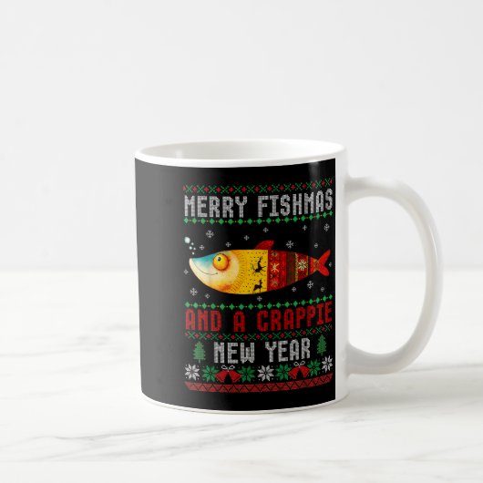 Mug Merry Fishmas And A Crape New Year Ugly Fisherman  (Droite)