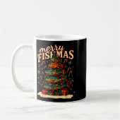Mug Merry Fishmas Funny Fishing Christmas Design (Gauche)