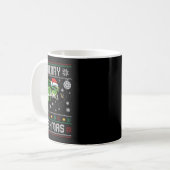Mug Merry Fishmas Funny Pêcheur de poisson laide Ch (Devant gauche)