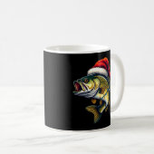 Mug Merry Fishmas Père Noël Pêcheurs amoureux Drôle Pê (Devant droit)