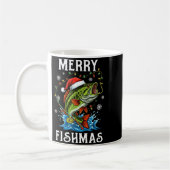 Mug Merry Fishmas Santa Fishing Lovers Funny Fisherman (Gauche)