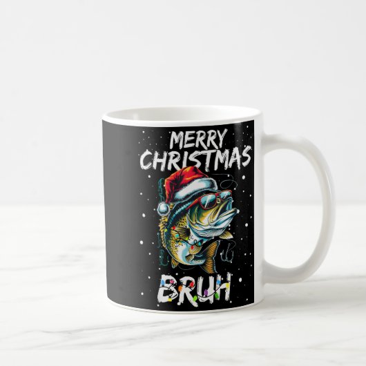 Mug Merry Fishmas Santa Fishing Lovers Funny Fisherman (Droite)