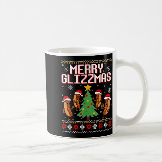 Mug Merry Glizzmas Funny Merry Christmas Hotdogs Xmas (Droite)