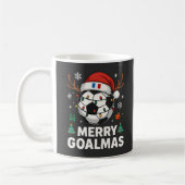Mug Merry Goalmas France - Funny Soccer Christmas (Gauche)
