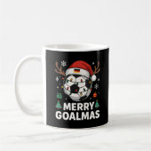 Mug Merry Goalmas - Funny Soccer Christmas (Gauche)