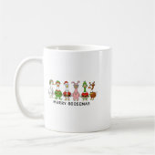 Mug Merry Goosemas Funny Christmas Geese In Costumes  (Gauche)