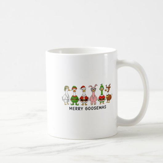 Mug Merry Goosemas Funny Christmas Geese In Costumes  (Droite)
