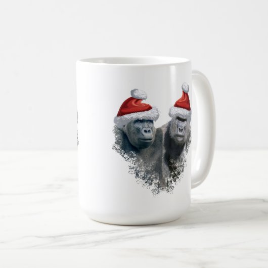 Mug Merry Gorilla Christmas (Devant droit)