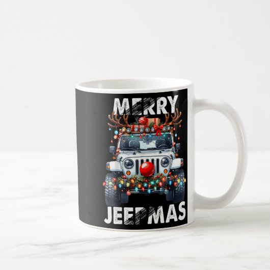 Mug Merry Jeepmas Ugly Light Reindeer Christmas  (Droite)