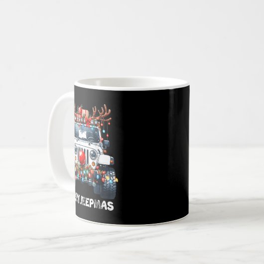 Mug Merry Jeepmas Ugly Light Reindeer Christmas  (Devant gauche)