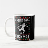 Mug Merry Kickmas Funny Christmas Soccer Xmas  (Gauche)
