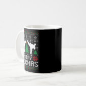 Mug Merry Kickmas Karate Jiu Jitsu Ugly Christmas Xmas (Devant gauche)