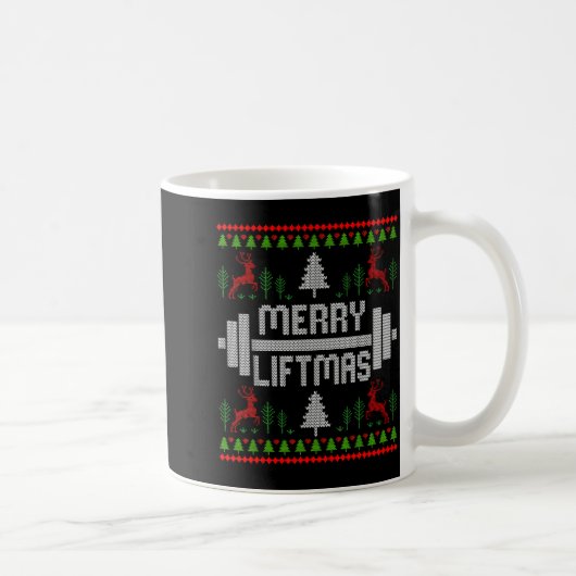 Mug Merry Liftmas - Trainer Ugly Style Christmas  (Droite)