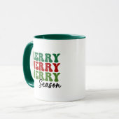 Mug Merry Merry Merry Saison - Retro Holiday Art (Devant gauche)